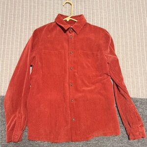 Zara Corduroy Button-Up Shirt